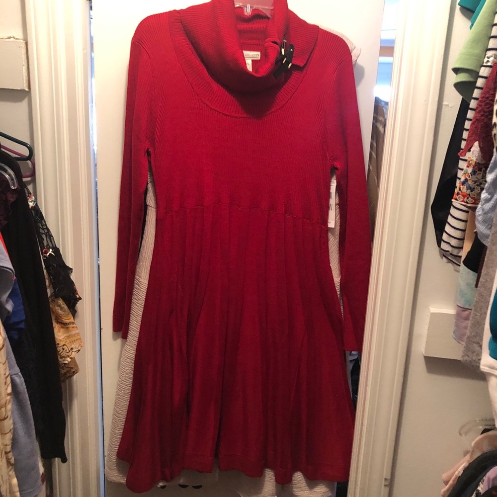 Red Sweater Dress